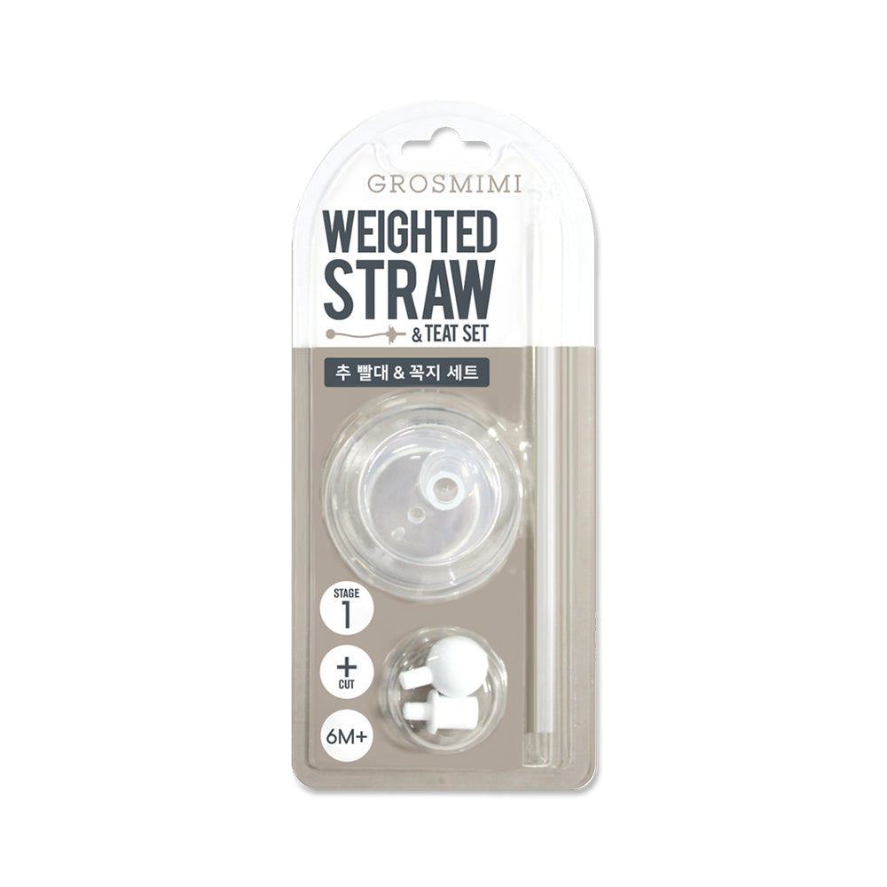 Grosmimi Weighted Straw and Teat Set