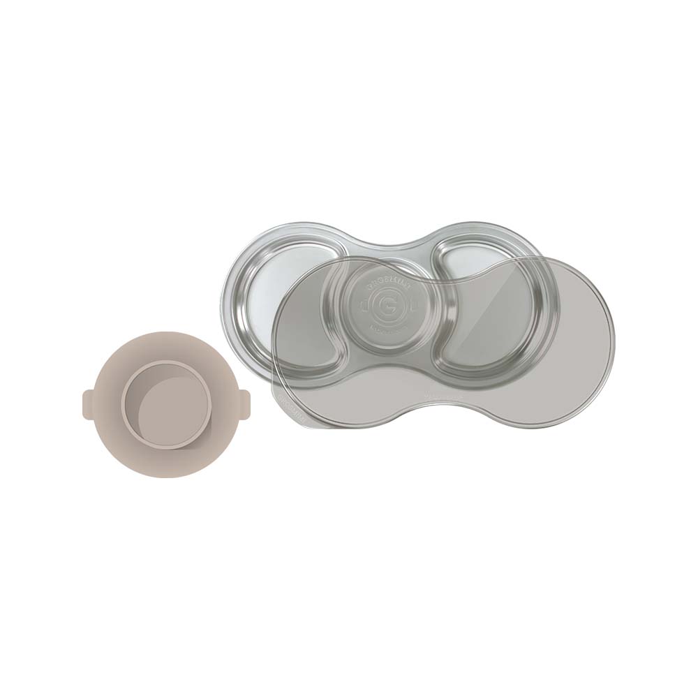 Grosmimi Stainless Steel Food Tray 3 Section