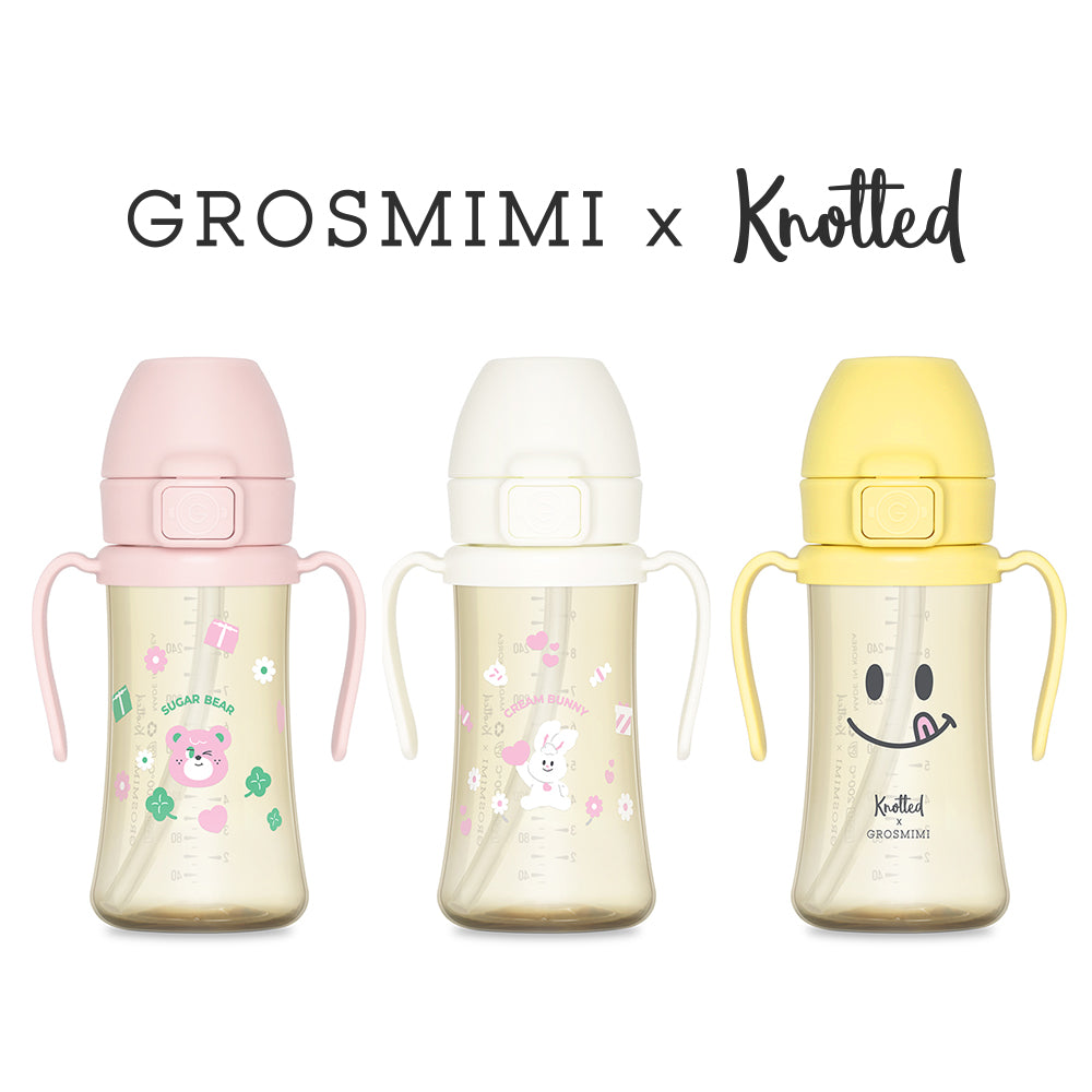 Grosmimi X Knotted PPSU Straw Cup 300 ml *Limited Edition*