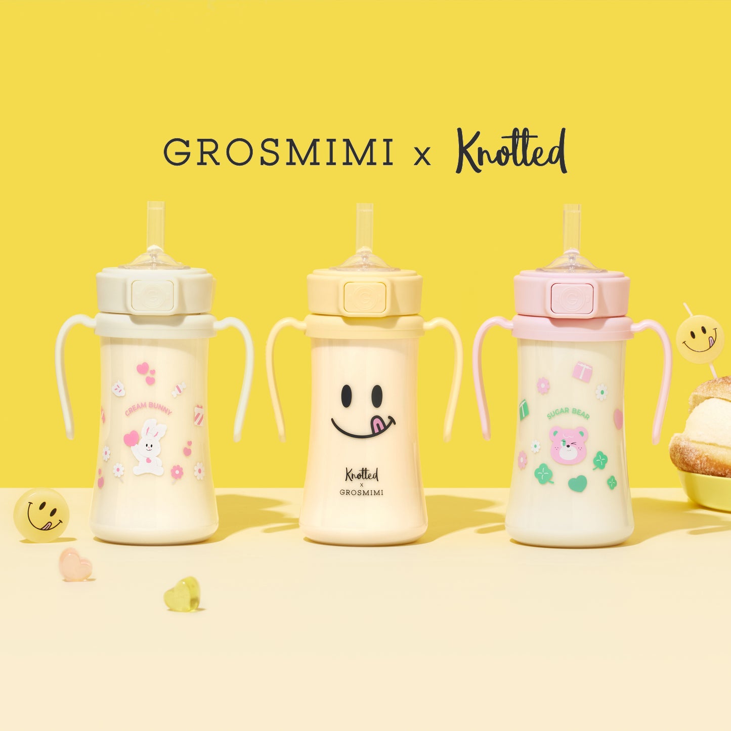 Grosmimi X Knotted PPSU Straw Cup 300 ml *Limited Edition*