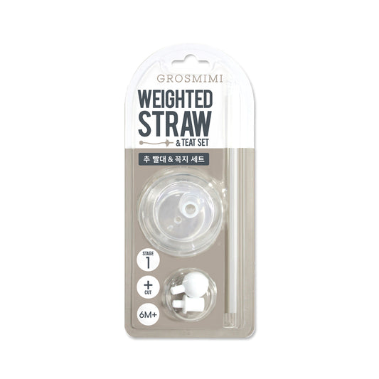 Grosmimi Weighted Straw and Teat Set