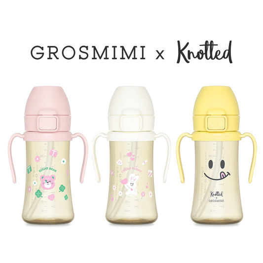 Grosmimi X Knotted PPSU Straw Cup 300 ml *Limited Edition*